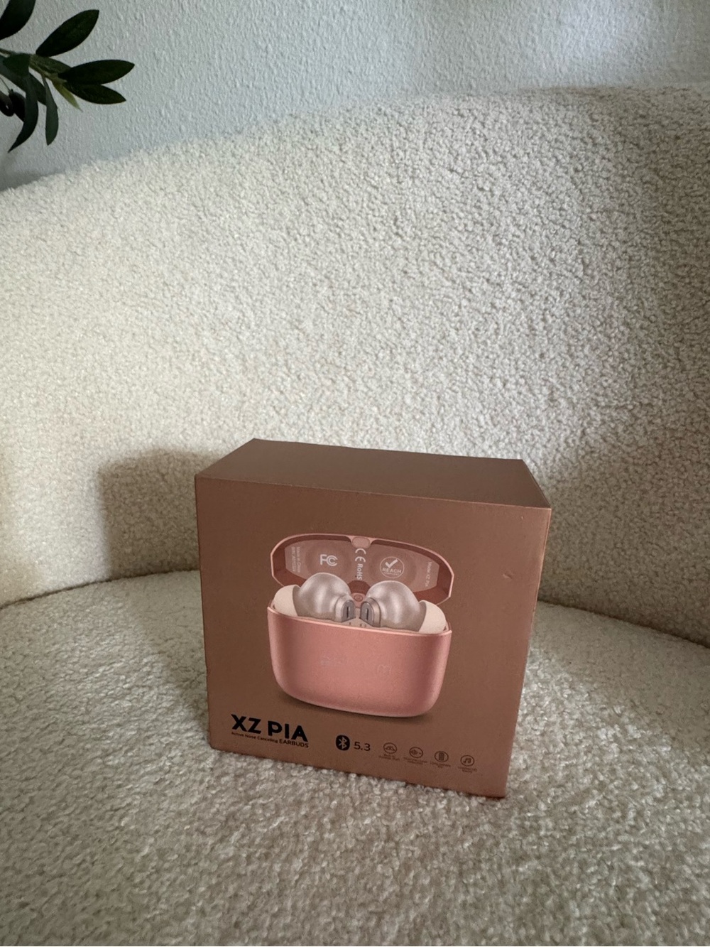 Astrum Rose Gold Wireless Earbuds Box